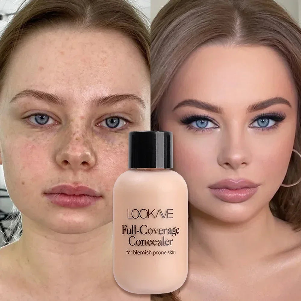 Full Coverage Liquid Concealer – Waterproof, Dark Circle & Blemish Corrector for All Skin Types