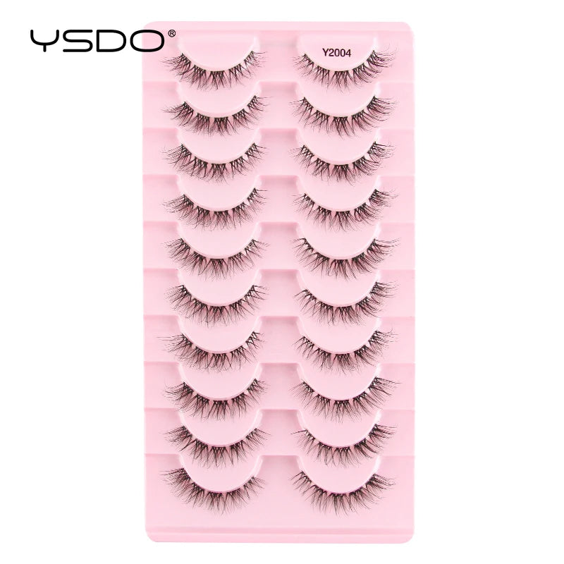 YSDO Natural Full False Eyelashes 3d Lashes  Cat Eye Fake Eyelashes Extension Faux Cils Makeup Tools