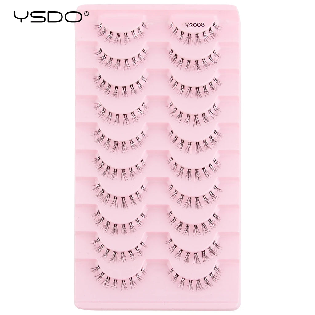 YSDO Natural Full False Eyelashes 3d Lashes  Cat Eye Fake Eyelashes Extension Faux Cils Makeup Tools
