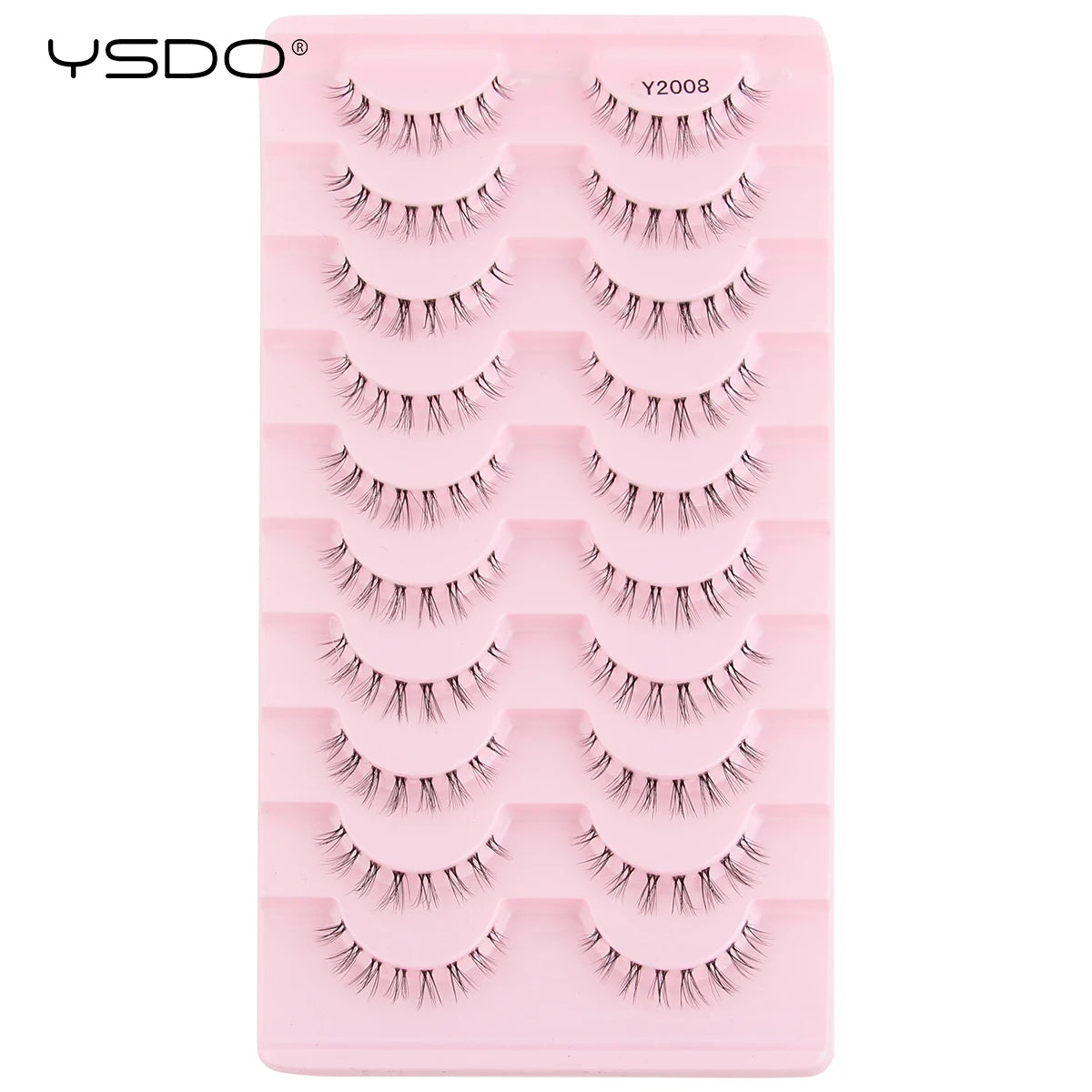 YSDO Natural Full False Eyelashes 3d Lashes  Cat Eye Fake Eyelashes Extension Faux Cils Makeup Tools