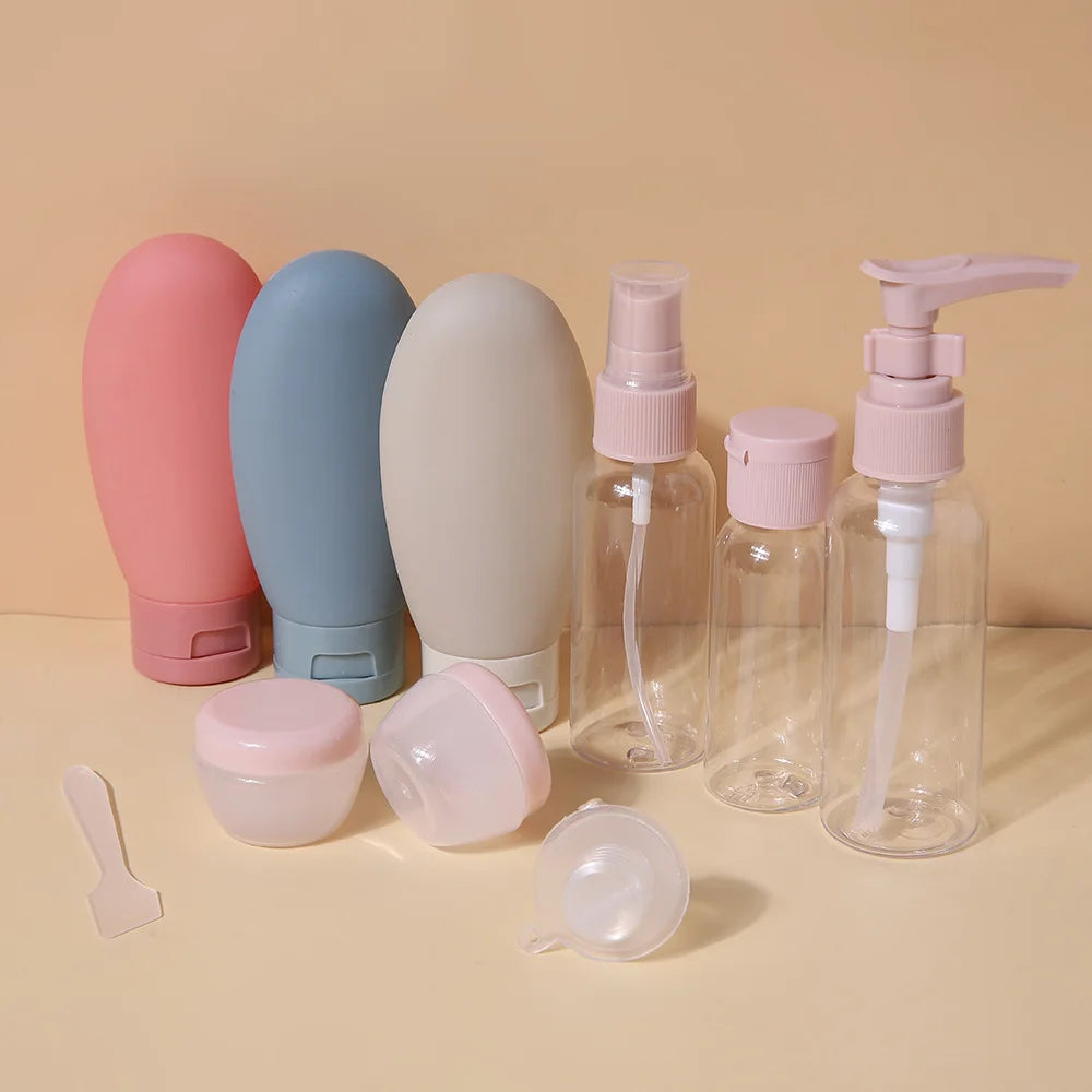 3/11Pcs Travel Bottles Set Refillable Cosmetic Containers Empty Spray Bottle