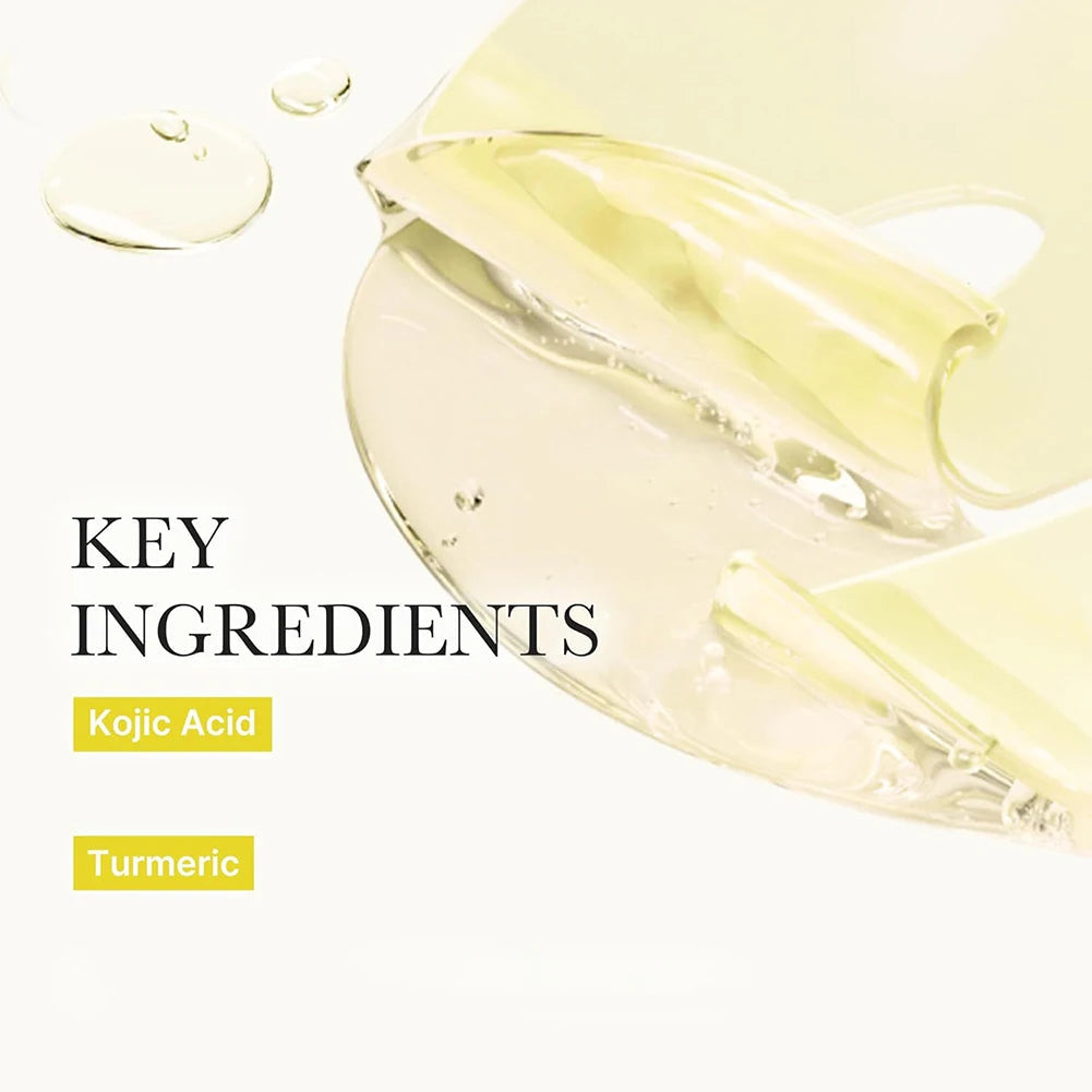 4pcs/Box Absorbable Kojic Acid Turmeric Brightening Gel Mask Collagen Moisturizing Facial Mask Retinol Anti Wrinke Firming Mask Nanasbeautyholic