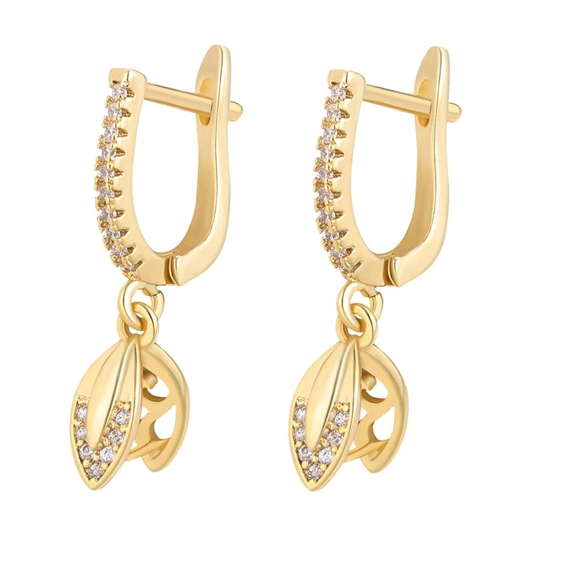 Juya 18K Gold & Silver Plated Earring Hooks – Micro Pave Zircon DIY Jewelry Findings