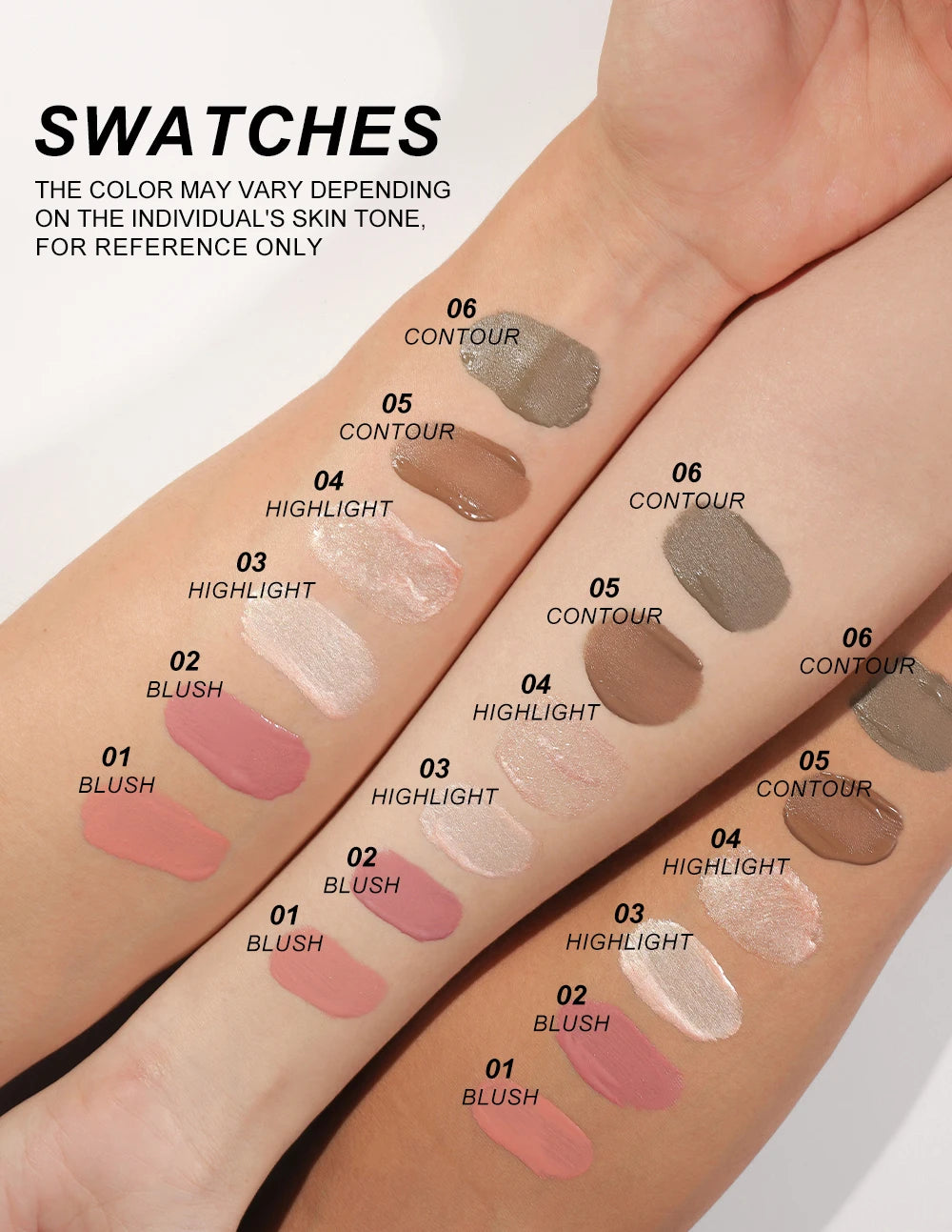 Young Vision 6-Shade Cushion Blush – Skin-Friendly Highlighter & Blush Stick