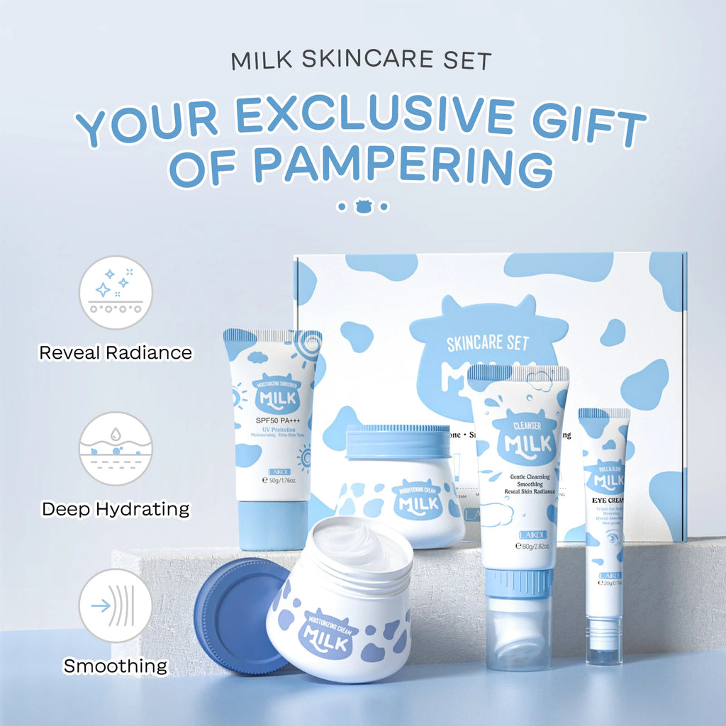 LAIKOU Milk Glowing Skincare Set