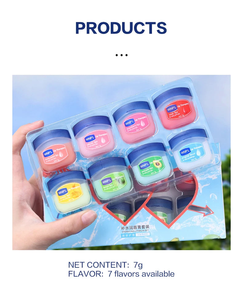 4/6/8pcs Moisturizing Lip Balm Set