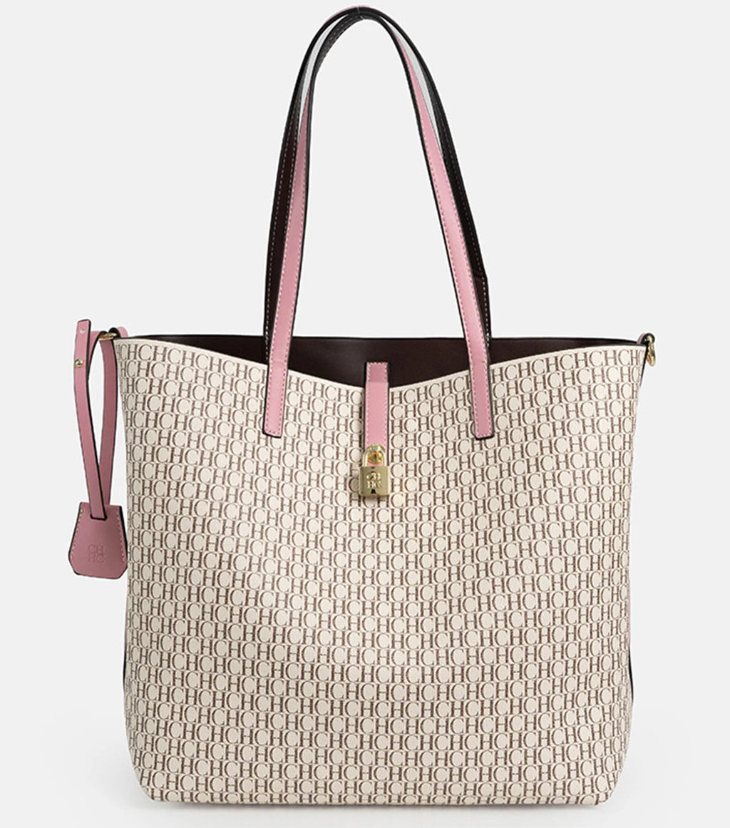 CH Elegant Light Luxury Practical With Bags Pure Color Simple Large Capacity Casual Resistant Brand Women's Bag Shoulder Bag Nanasbeautyholic