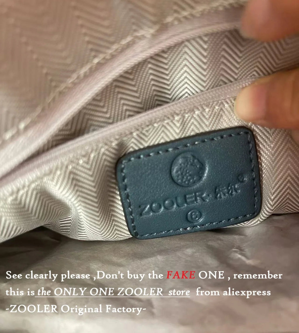 Hot ZOOLER Fashion Woman Bag Full Genuine Leather Shoulder Bags for Businesswomen Real Cow Handbags Purses Bolsa Feminina #wg383 Nanasbeautyholic