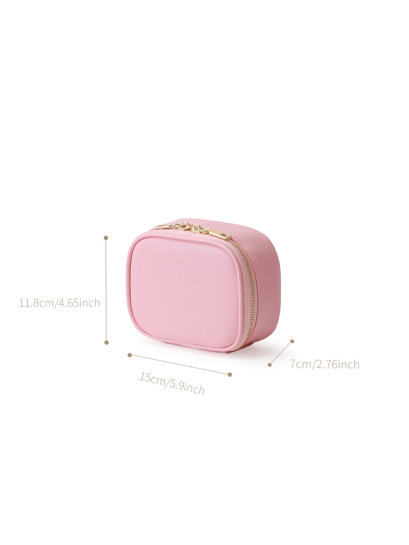 Rechargeable Travel Makeup Bag With LED Mirror, Compact Touch Screen Tabletop Cosmetic Mirror, 3 Colors Light Nanasbeautyholic