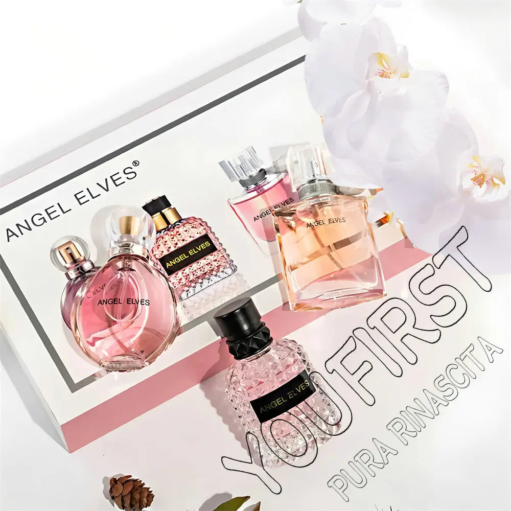 Classic Perfume Women Original 향수 Feminino Perfumes De Mujer Floral Scent Spray 120ml Pheromone Profumo Donna Gift Box 4Pcs Set Nanasbeautyholic