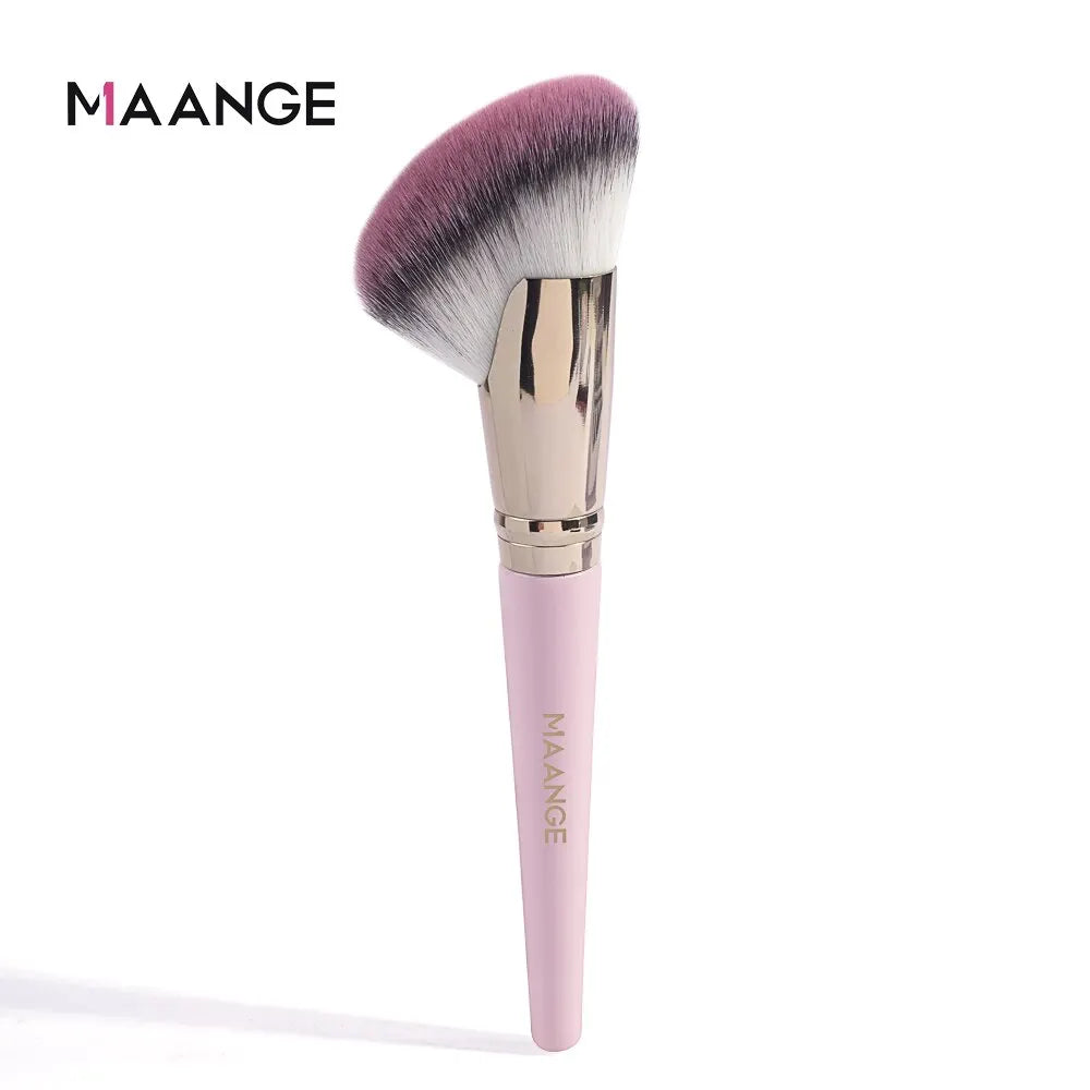 MAANGE Dense Blush Bronzer Brush Angled Makeup Brush Premium