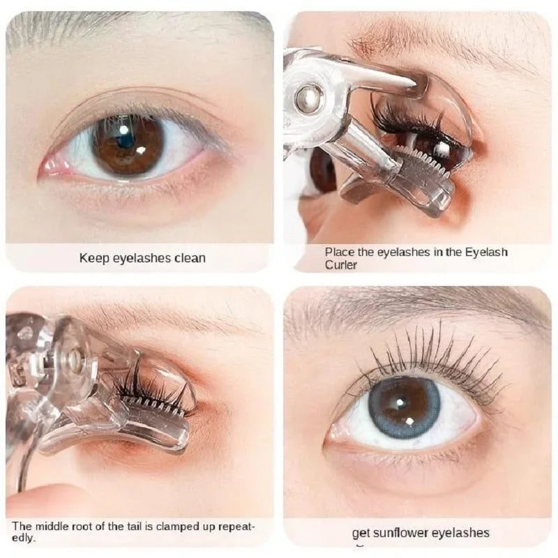 Eyelash Curler with Comb | Wide & Partial Clip | Waterproof Long-Lasting Curl