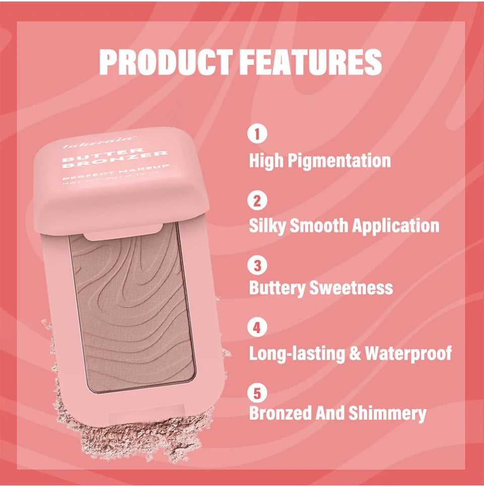 Professional Makeup Powder Blush 12HR Wear Vegan Formula Blusher Makeup Blush in Bar Cosmetics Palette Powder Pink Cream Face Nanasbeautyholic