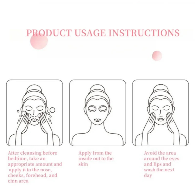 30 Pieces/Box, Peach Sleeping Mask, Contains Niacinamide, Stretchable Mask, Hydrating and Non-Greasy, Moisturizing, Replenishes Skin Moisture, Portable, Suitable for Home and Travel Use Nanasbeautyholic