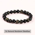 Natural Gemstone Bead Bracelet — Amethyst, Tiger Eye, Crystal, Agate & More | Reiki Healing Jewelry