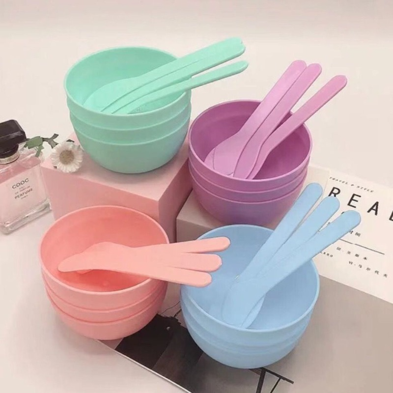 3-Piece Mini Facial Mask Mixing Set - Portable Skincare Tools