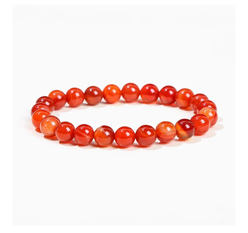 Natural Gemstone Bead Bracelet — Amethyst, Tiger Eye, Crystal, Agate & More | Reiki Healing Jewelry