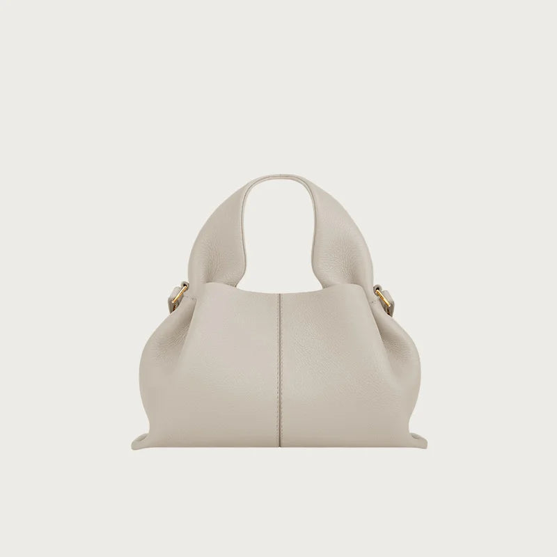 Genuine Leather Cloud Bag – Soft Dumpling Crossbody & Shoulder Tote