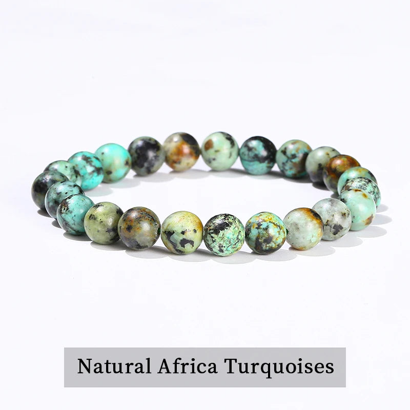 Natural Gemstone Bead Bracelet — Amethyst, Tiger Eye, Crystal, Agate & More | Reiki Healing Jewelry