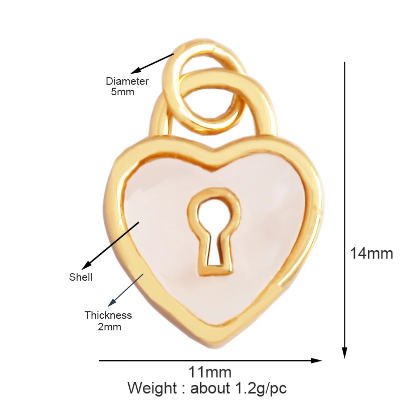 18K Gold Plated Rainbow Enamel Charm Pendant for DIY Jewelry Making – Necklace & Bracelet Findings