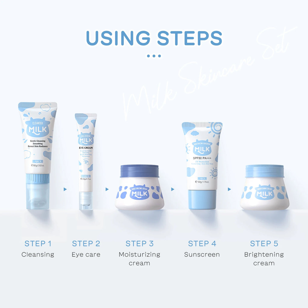 LAIKOU Milk Glowing Skincare Set