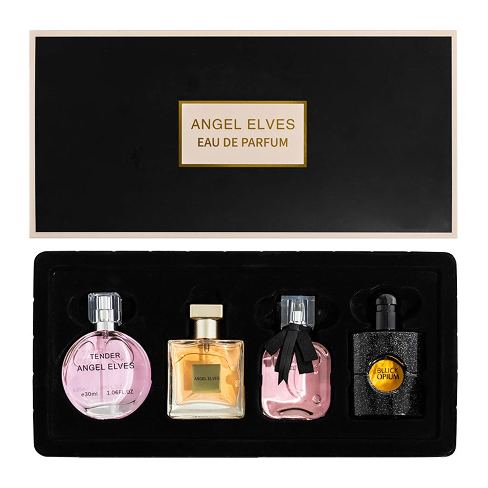 High Quality Perfume Women 120ml Perfumes Feminino Gift Box 4Pcs Set Parfum Femme Lasting Fragrance Floral Fruity Scent Spray Nanasbeautyholic