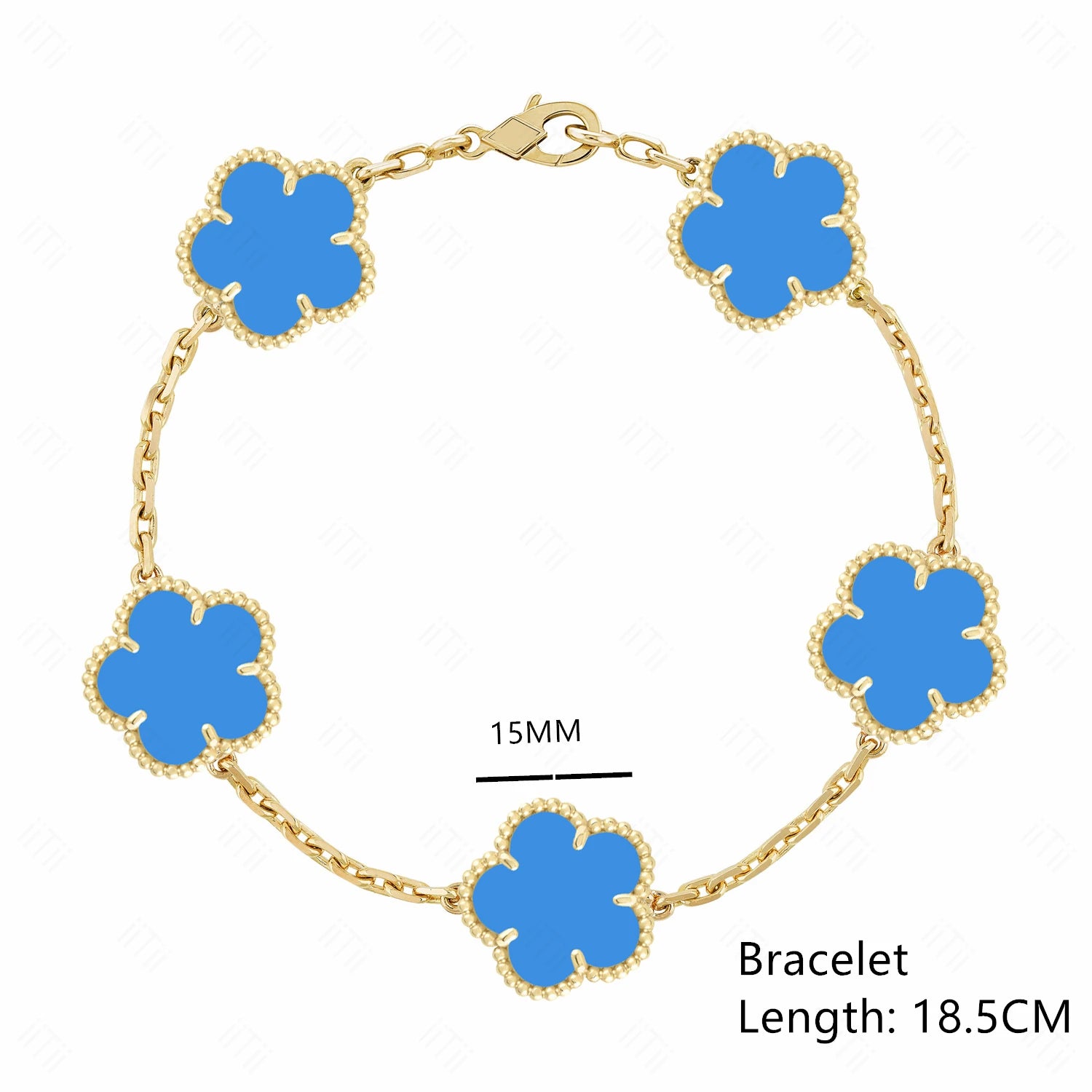 Lucky Clover Natural Mother of Pearl Bracelet & Necklace – Gold & Silver