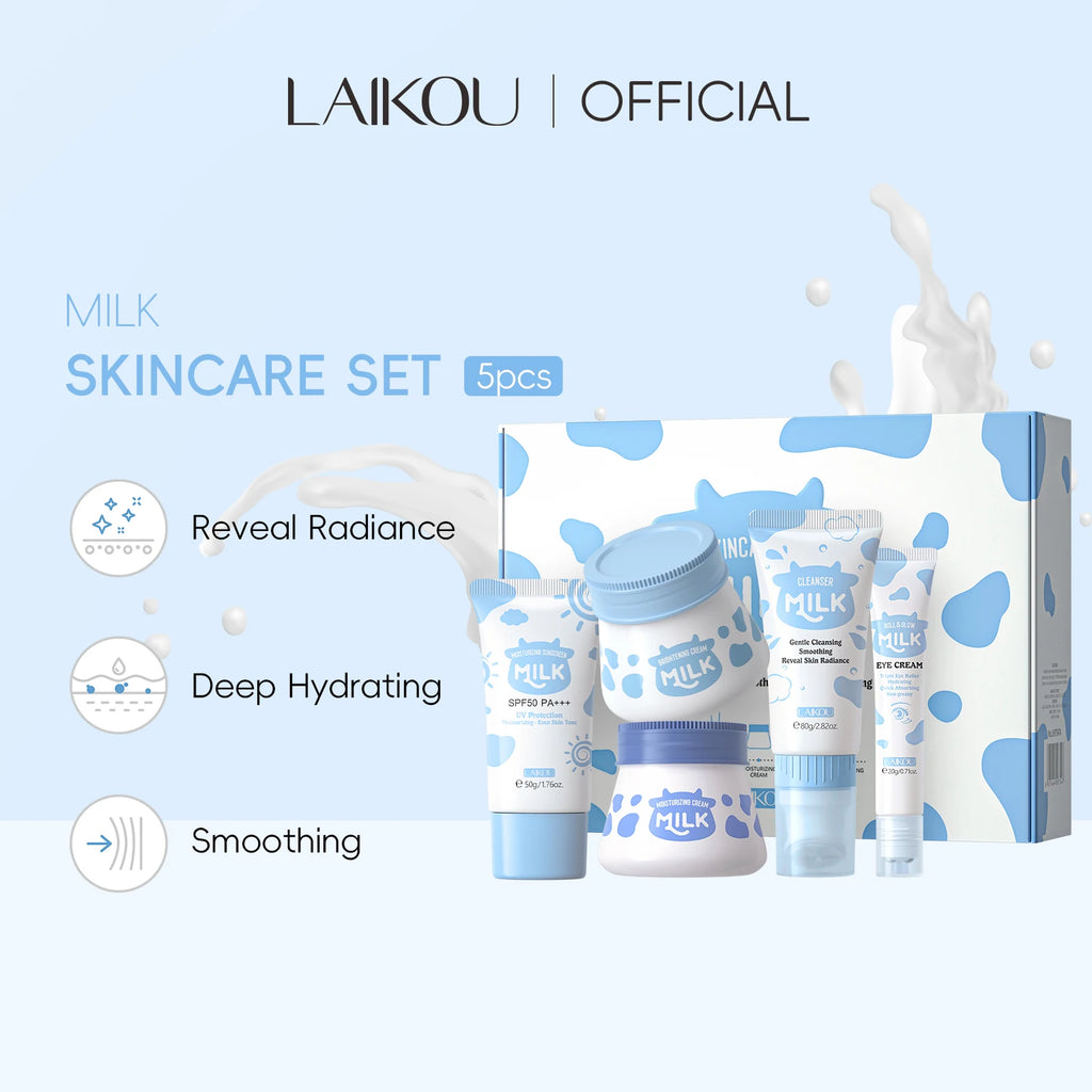 LAIKOU Milk Glowing Skincare Set