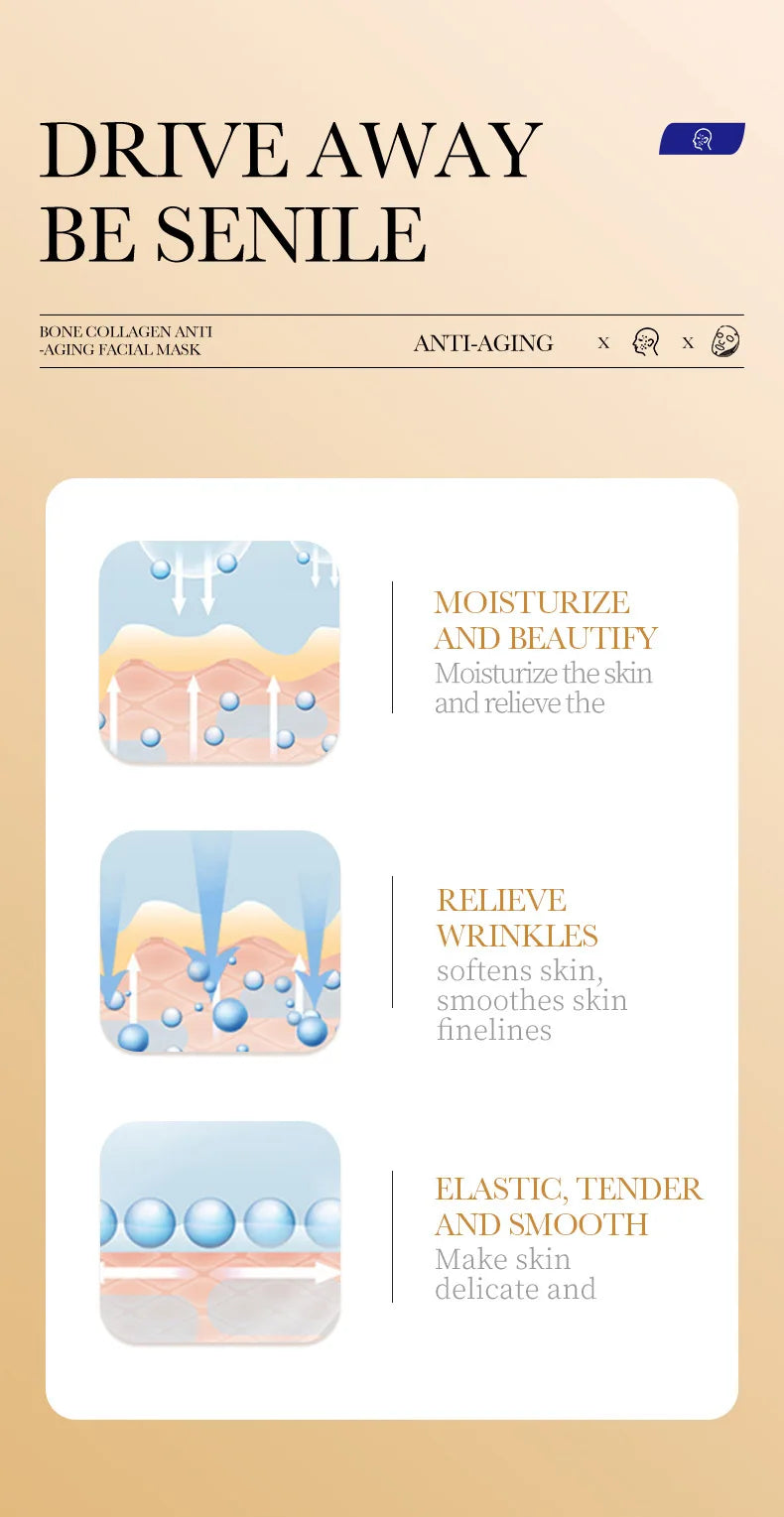 20pcs Hyaluronic Acid Collagen Face Mask skincare Moisturizing Firming Hydrating Facial Masks Sheet Mask Korean Skin Care Nanasbeautyholic