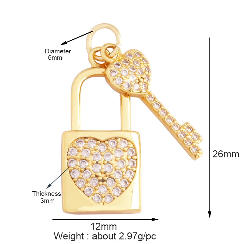 18K Gold Plated Rainbow Enamel Charm Pendant for DIY Jewelry Making – Necklace & Bracelet Findings