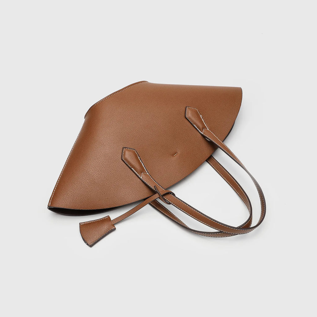 Vintage Shell-Shape Tote Bag – Large Capacity PU Leather Women's Shoulder Bag