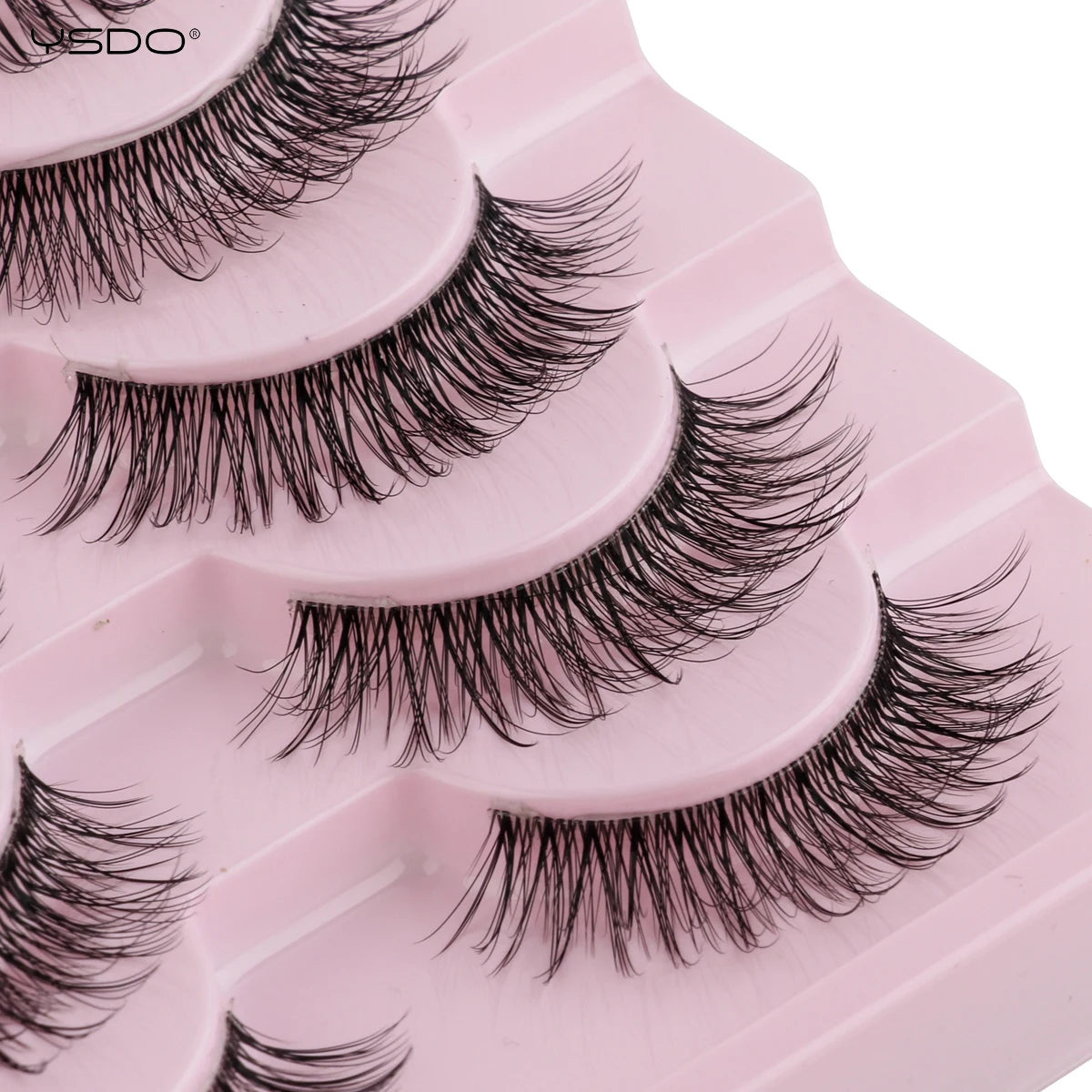 YSDO Natural Full False Eyelashes 3d Lashes  Cat Eye Fake Eyelashes Extension Faux Cils Makeup Tools