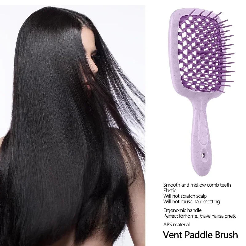 2pcs Professional Comb Detangling Hair Brush Scalp Massage Anti-static