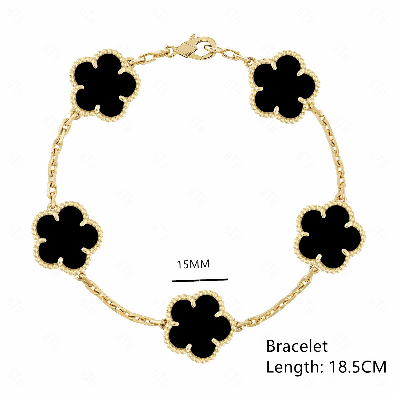 Lucky Clover Natural Mother of Pearl Bracelet & Necklace – Gold & Silver
