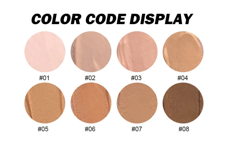 Fit Colors Full Cover Liquid Concealer BB Cream – Brightening, Waterproof & Natural Finish | 8 Shades