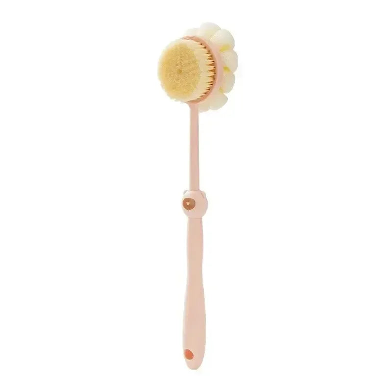 Bath Brush Back Body Bath Shower Sponge Scrubber Brushes With Handle Exfoliating Scrub Skin Massager Exfoliation Bathroom Brush Nanasbeautyholic