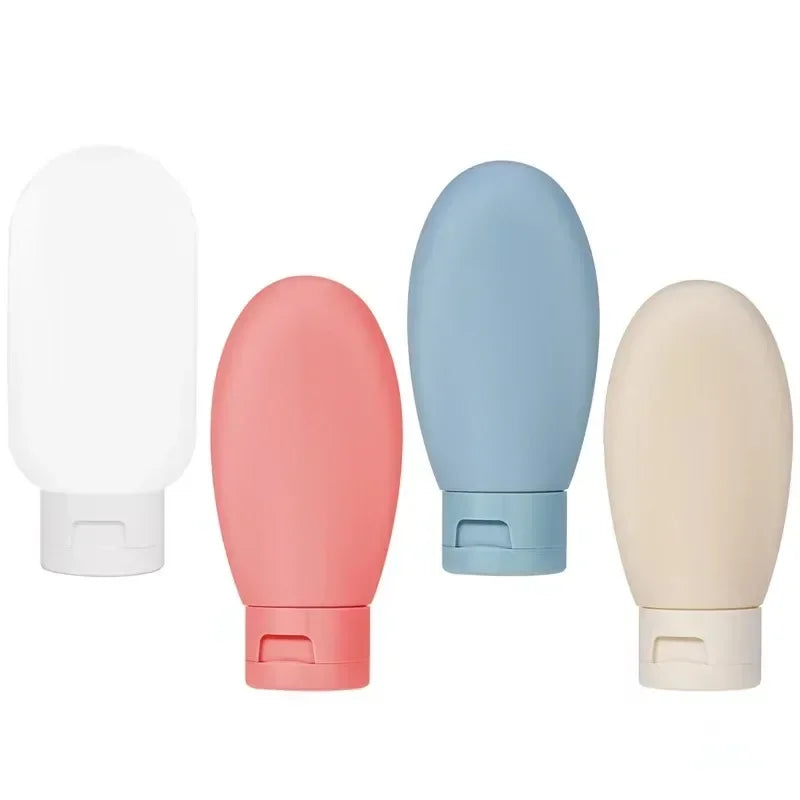 3/4Pcs Travel Botttles Set Refillable Bottle Cosmetic Containers 60ml