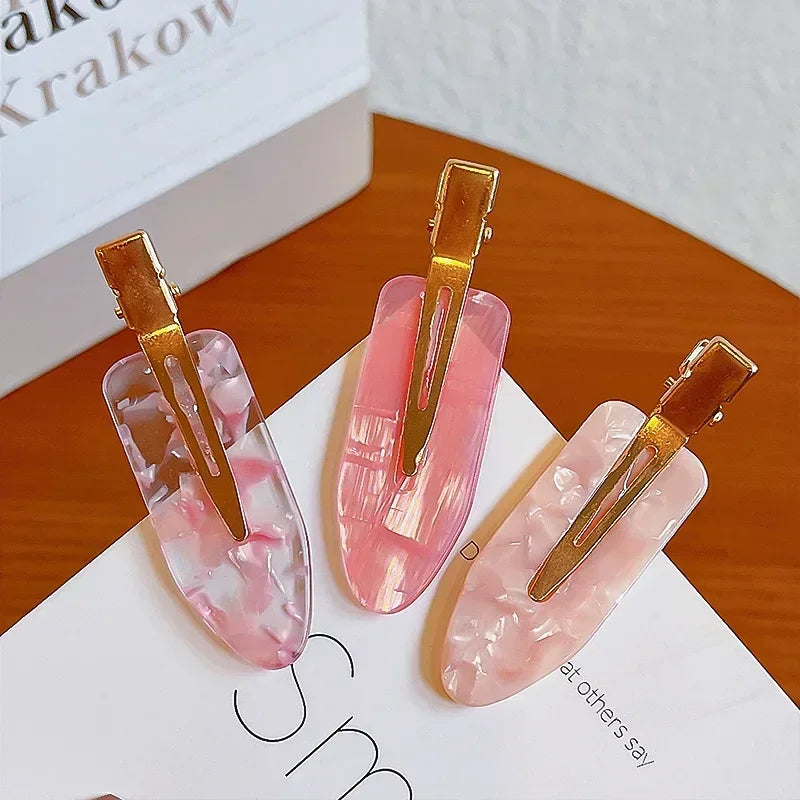 2-4pcs Cherry Pink Seamless Edge Clip Women