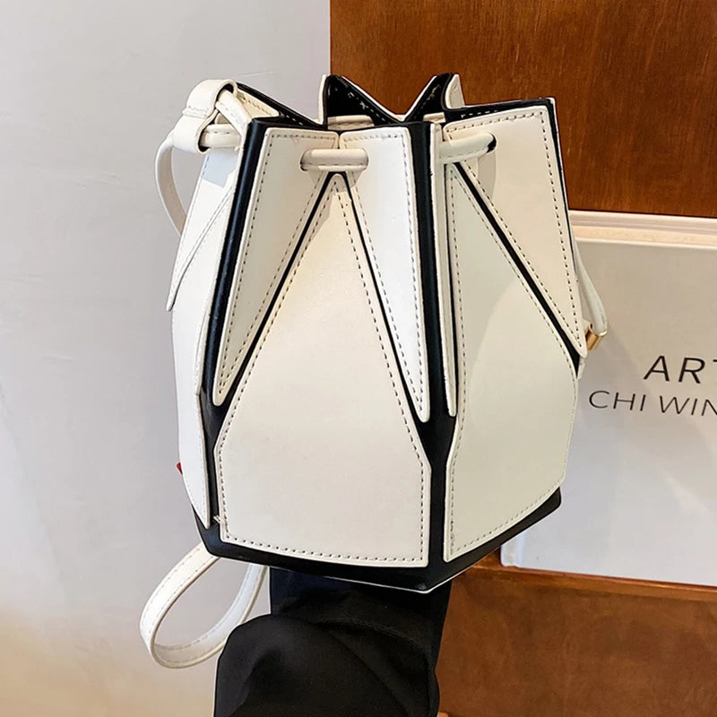 Foldable Bucket Bag – Women's Drawstring Crossbody & Shoulder Bag