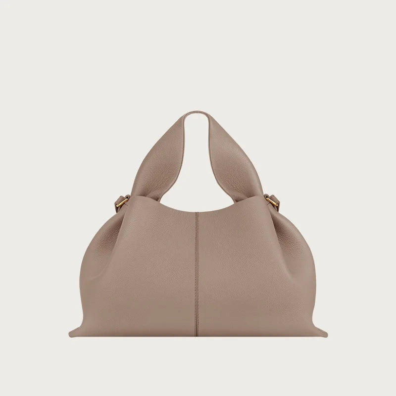 Genuine Leather Cloud Bag – Soft Dumpling Crossbody & Shoulder Tote