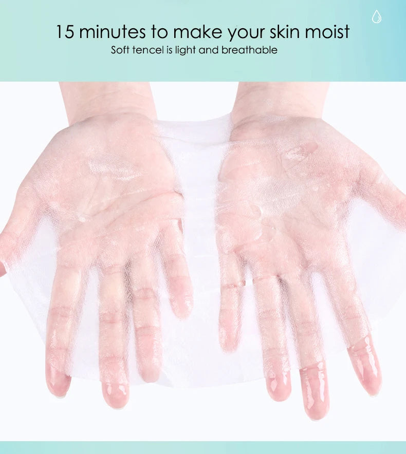 20pcs Hyaluronic Acid Collagen Face Mask skincare Moisturizing Firming Hydrating Facial Masks Sheet Mask Korean Skin Care Nanasbeautyholic