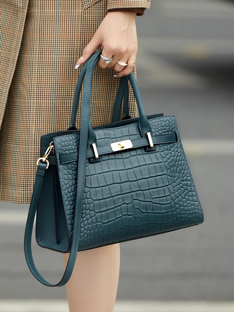 Hot ZOOLER Fashion Woman Bag Full Genuine Leather Shoulder Bags for Businesswomen Real Cow Handbags Purses Bolsa Feminina #wg383 Nanasbeautyholic