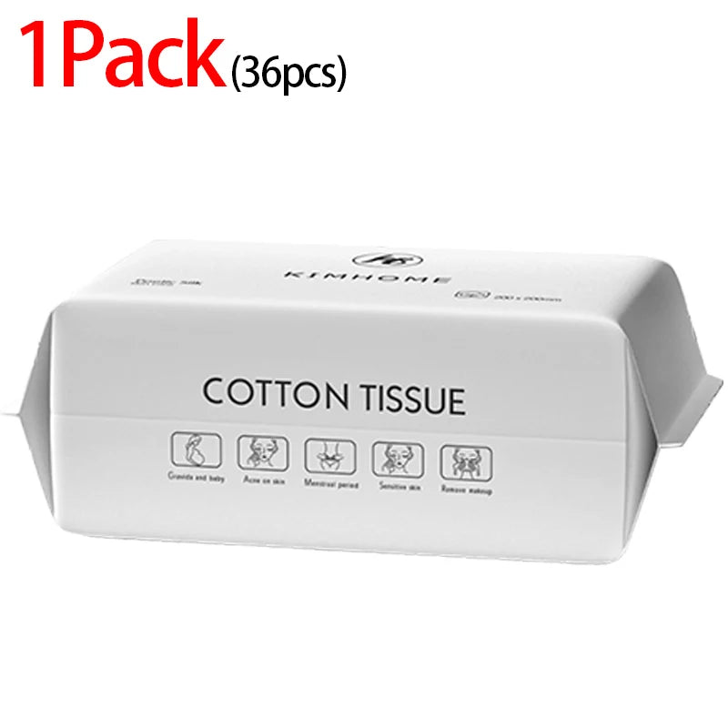Disposable Cotton Face Towels – Soft Cleansing & Drying Wipes for Skincare, Travel & Bathroom