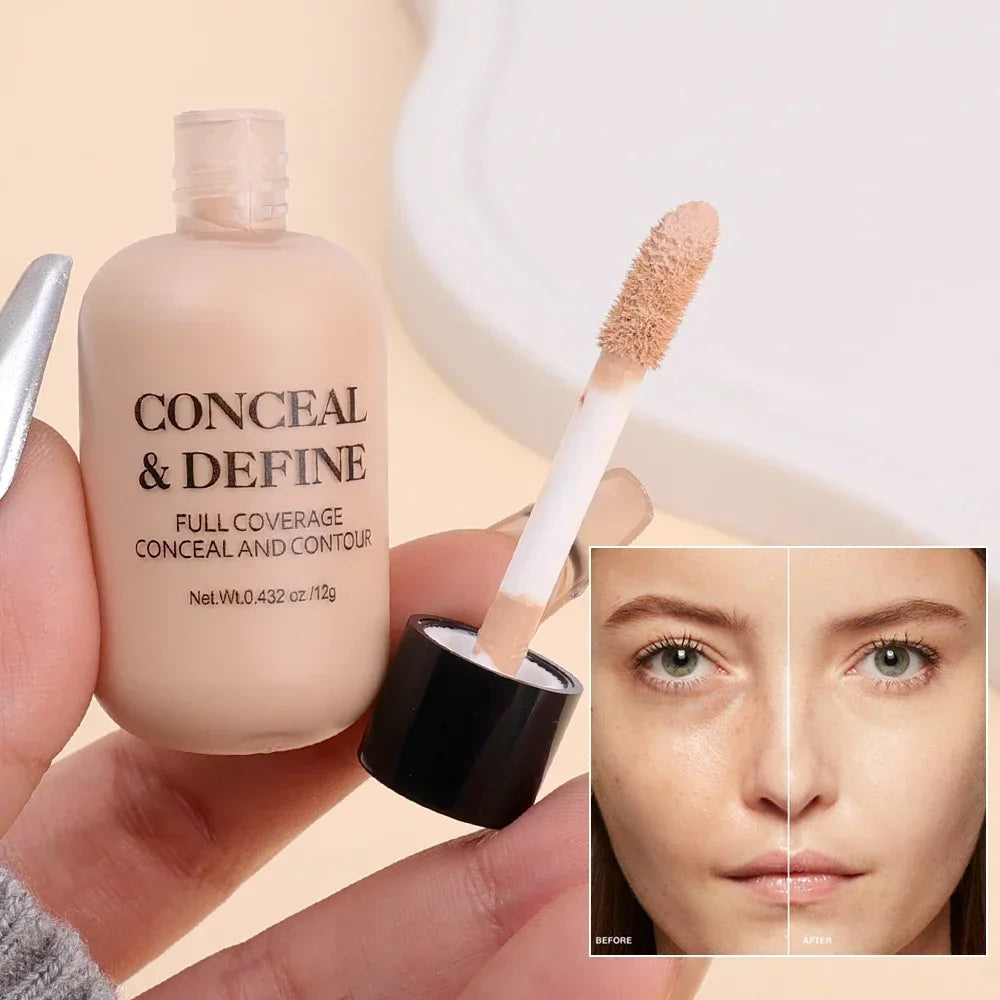 Full Coverage Liquid Concealer – Waterproof, Dark Circle & Blemish Corrector for All Skin Types
