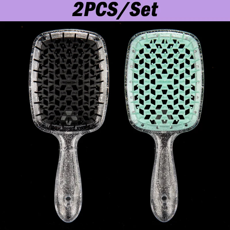 2pcs Professional Comb Detangling Hair Brush Scalp Massage Anti-static