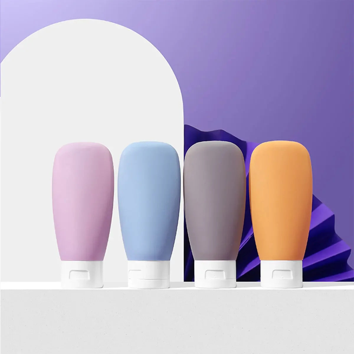 3/4Pcs Travel Botttles Set Refillable Bottle Cosmetic Containers 60ml