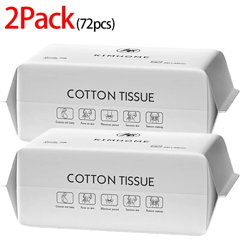 Disposable Cotton Face Towels – Soft Cleansing & Drying Wipes for Skincare, Travel & Bathroom