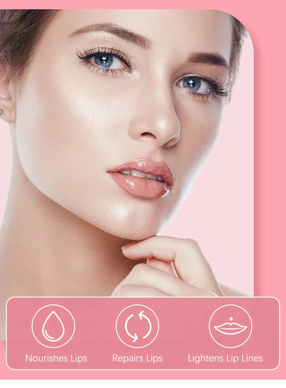 3pcs/set Lip Glaze Mirror Water Long-lasting Waterproof Crystal Jelly Oil Lip Tint Moisturizing Non-stick Cup Lip Glow Oil Care Nanasbeautyholic