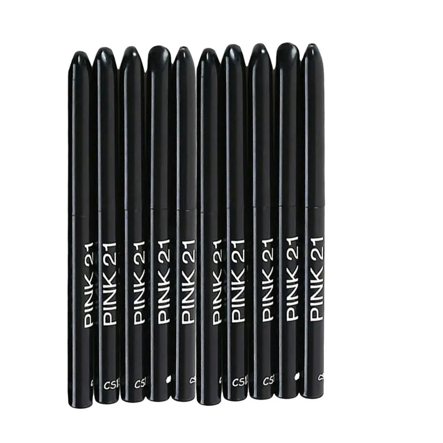 Pink 21 - 10Pcs Long-Lasting Black Eyeliner Pencils