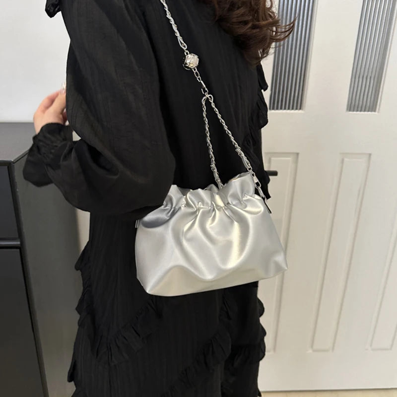 Chic Chain Bucket Bag – Women's Crossbody & Shoulder Bag